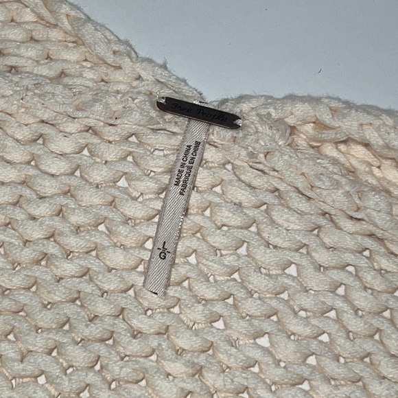 FREE People Cream Glow For It Chunky knit Cardigan size Large L=12-14 - Picture 11 of 15